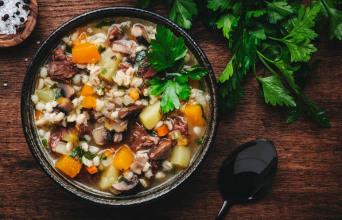 Farro Mushroom Soup